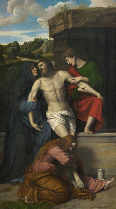 El entierro de Cristo de Moretto da Brescia  